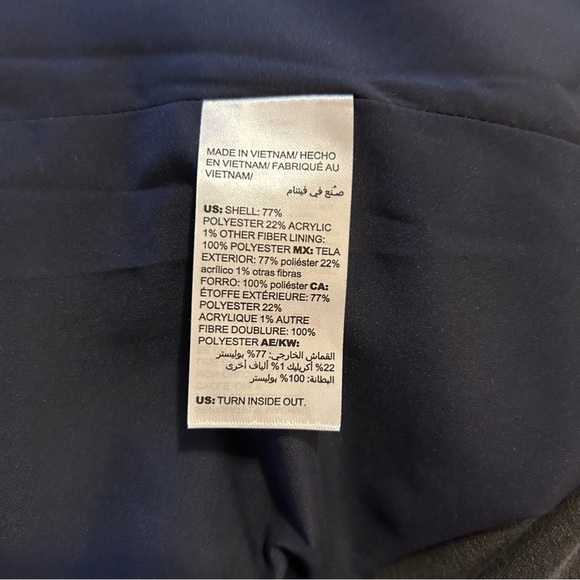 CHICO’S Metallic Thread Tweed Striped Jacket - Picture 12 of 14